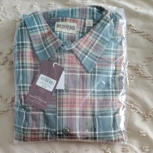 RedHead Men's Plaid Shirt - Blue and Red